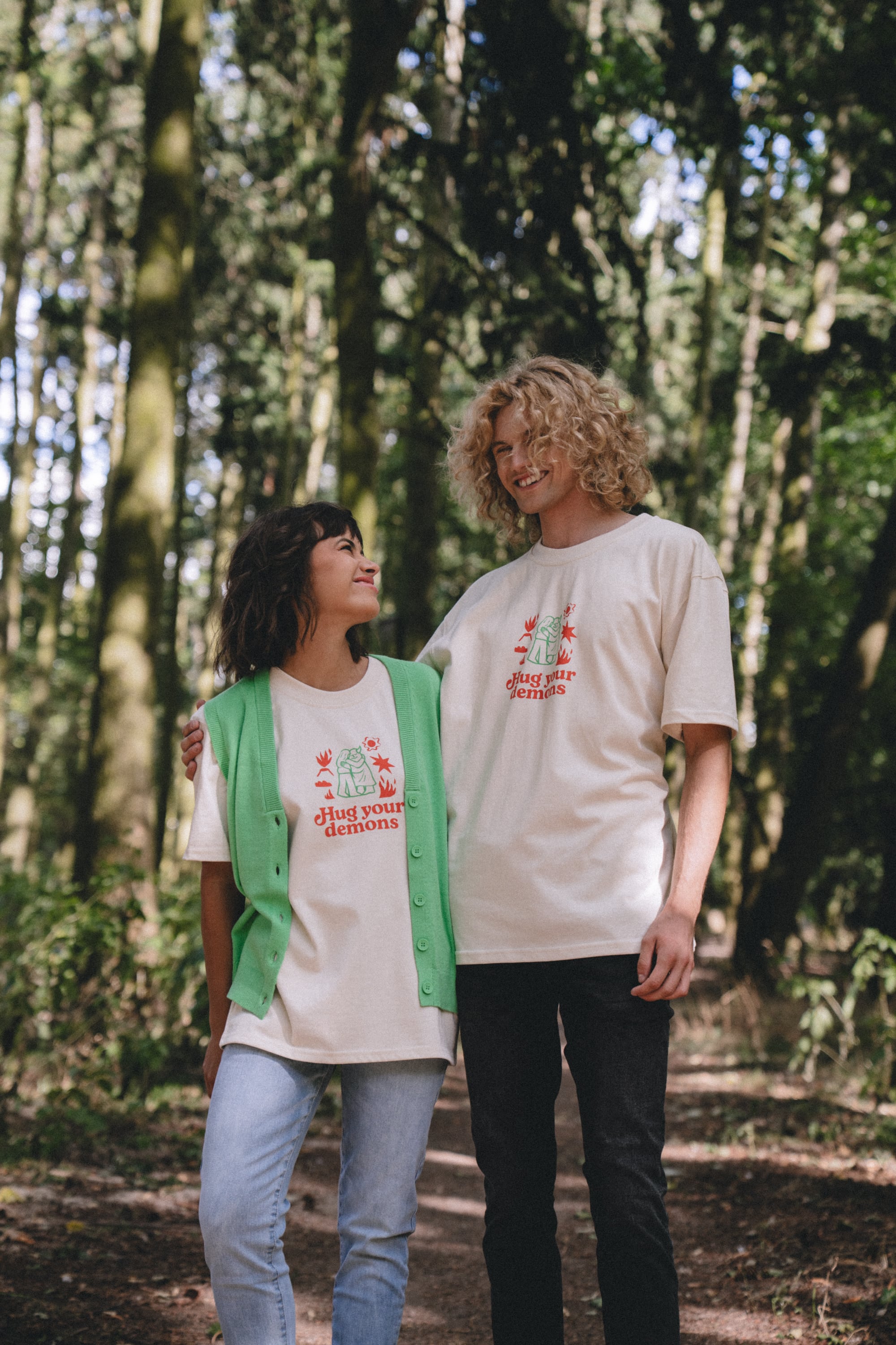 T-shirt Unisex - Hug Your Demons - front