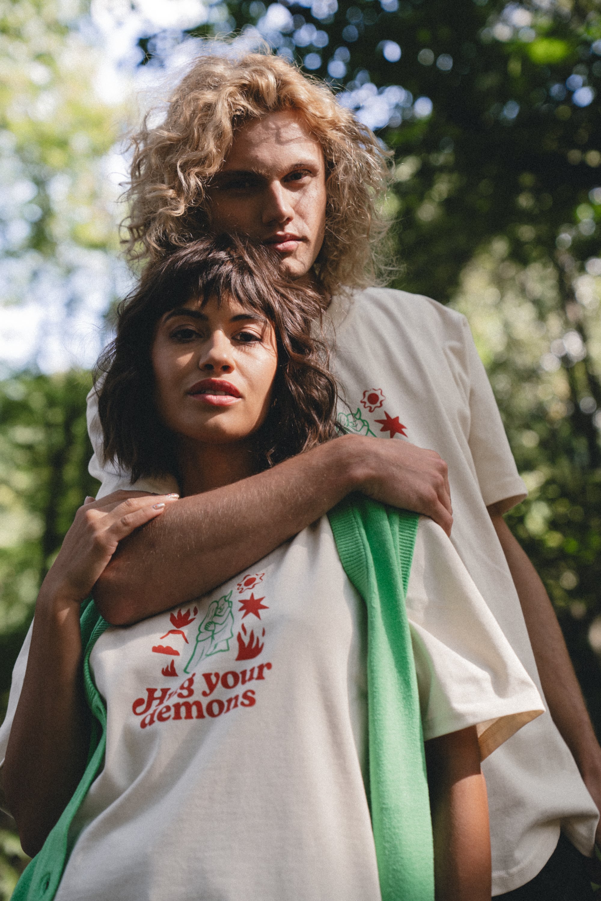 T-shirt Unisex - Hug Your Demons - front