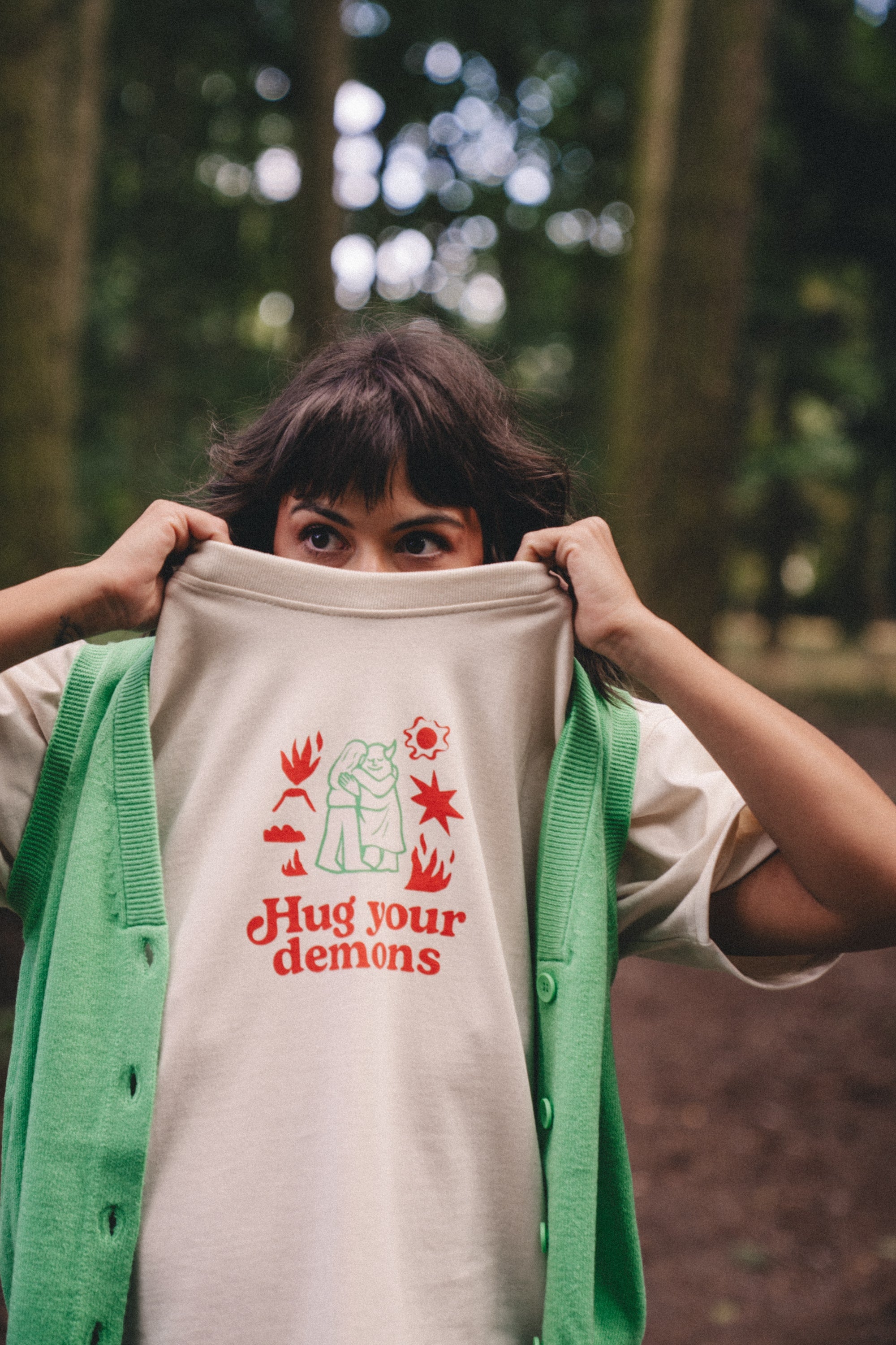 T-shirt Unisex - Hug Your Demons - front