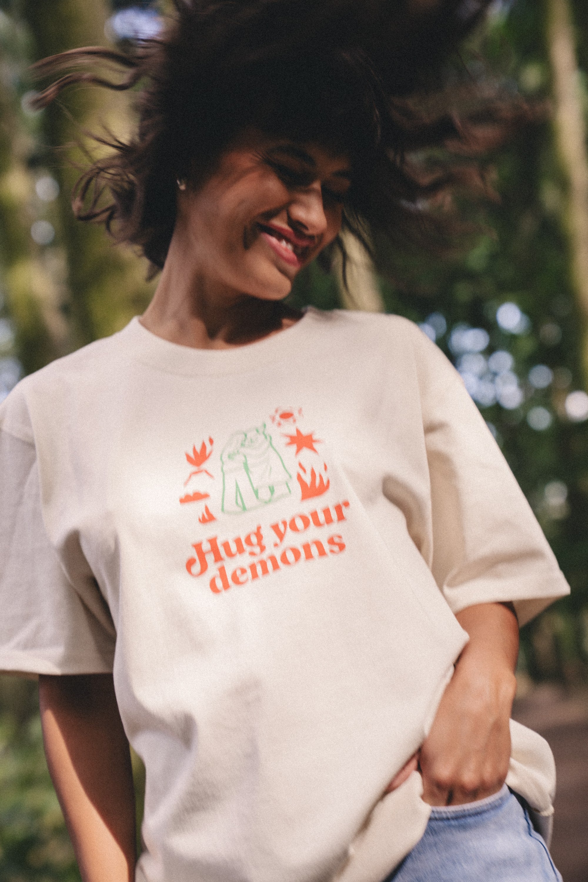 T-shirt Unisex - Hug Your Demons - front